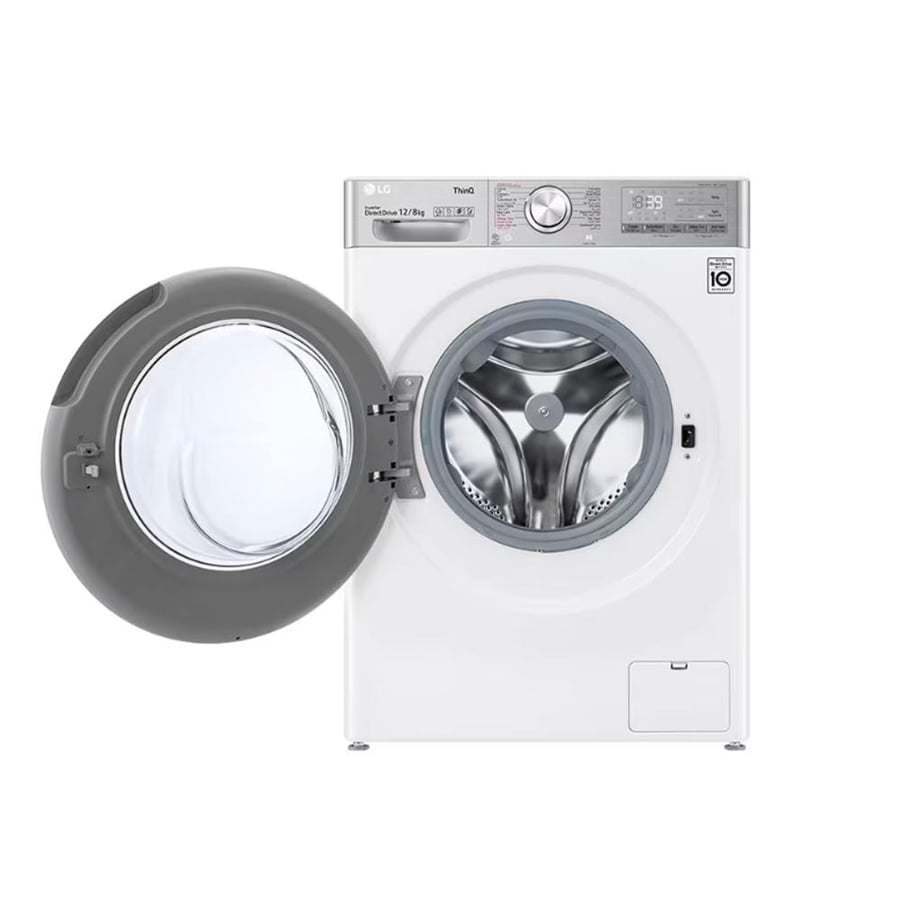 LG front load washing machine 12 kg - 75% drying - white - WFV1214WHT1