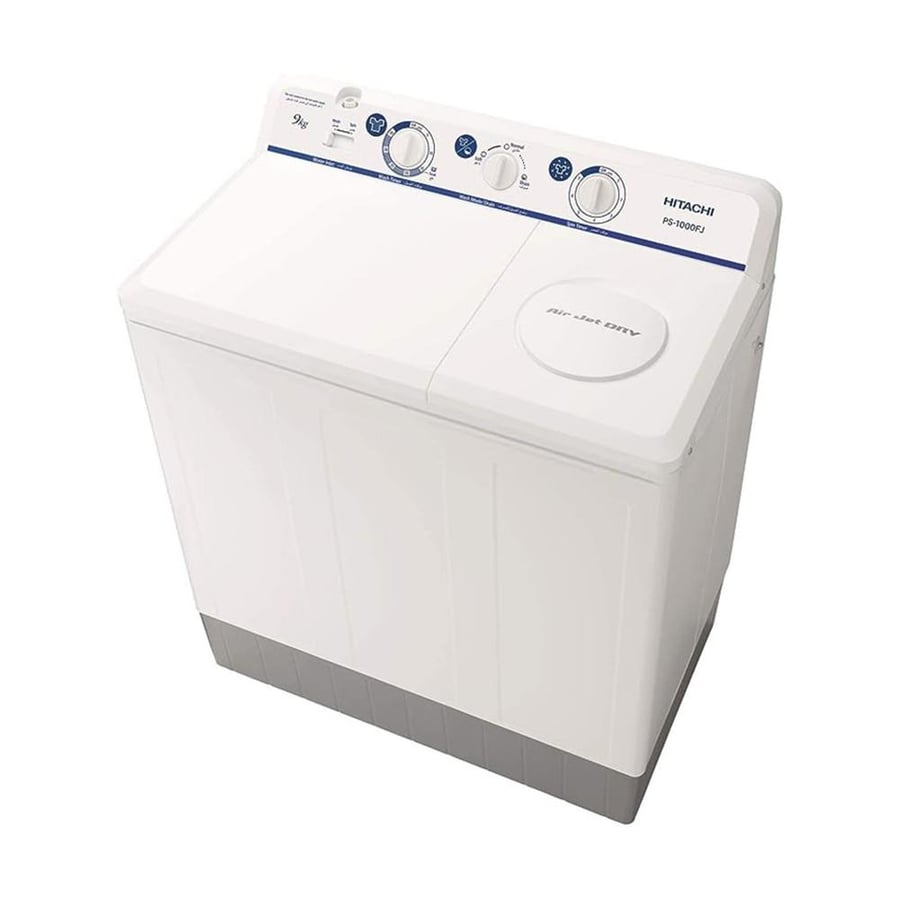 Hitachi double tub washing machine 13 kg white model PS-1305FJWH