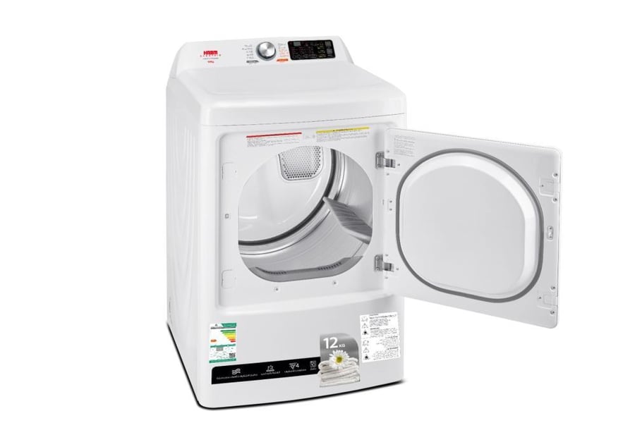 Dryer, important, 12 kilograms, number of programs 10, drying method steaming, white, HMDR120W-24AM