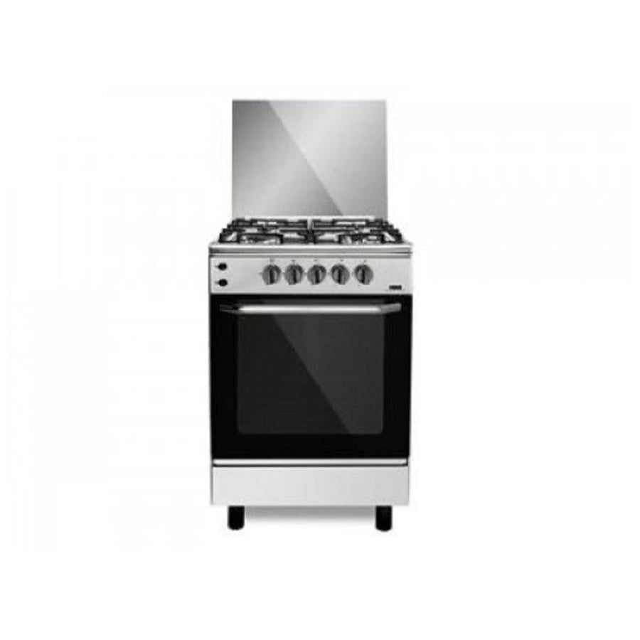 فرست شيف فرن غاز 4 عيون - 55×55 سم - أمان كامل + شواية - أسود - C5555S3V