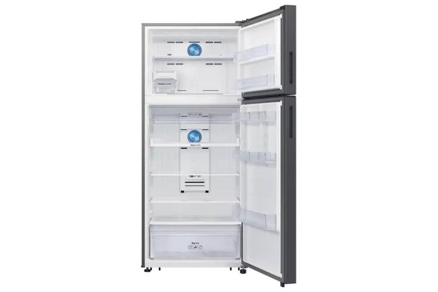 Samsung two-door refrigerator 18.6 feet 528 liters inverter Wi-Fi no frost silver color model RT53DG7A10S9