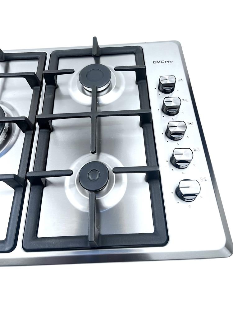 جي في سي برو سطح غاز 5 شعلات 90×60 سم تركي منصب ثقيل - GVCSI-9060-2
