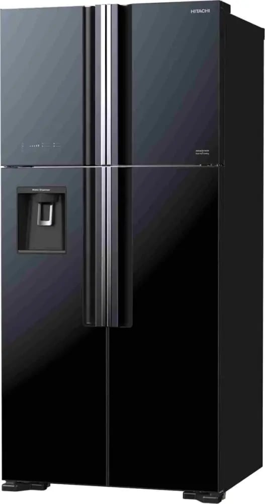 هيتاشي ثلاجة دولابي 4 باب  19 قدم 540 لتر اسود R-W660PS7GBK