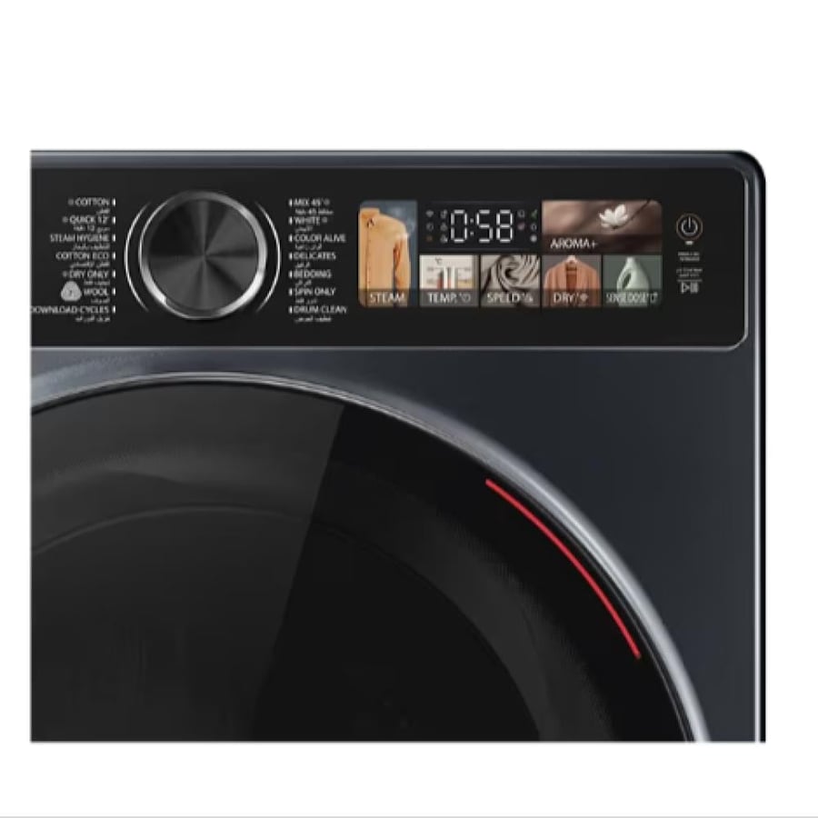Toshiba automatic front-loading washing machine 10.5 kg, drying 7 kg, 3D combo gray TWD-T25BZU115MWBB(MG)