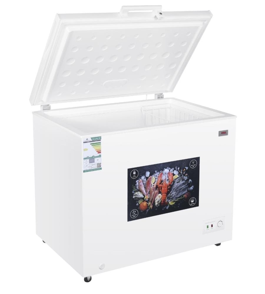 فريزر هام افقي 9.2 قدم - إضاءة داخلية LED - أبيض - HM400FR-O23