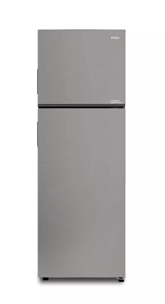 Haier refrigerator 12.6 foot inverter double, silver model HRF-385NS
