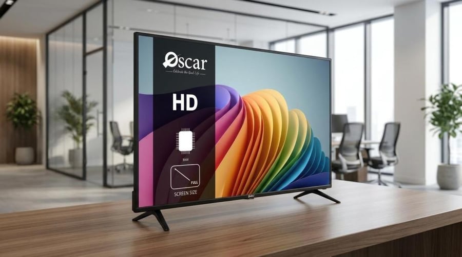 اوسكار شاشة ذكية 55 بوصة بدقة WebOS - 4K - إطار نحيف مع ريموت ذكي - OS55PW4KM