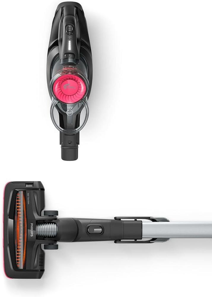 Philips cordless vacuum cleaner Speed Pro with 180-degree angle suction nozzle for picking up fine dirt with 4 accessories black model - FC6722/01
