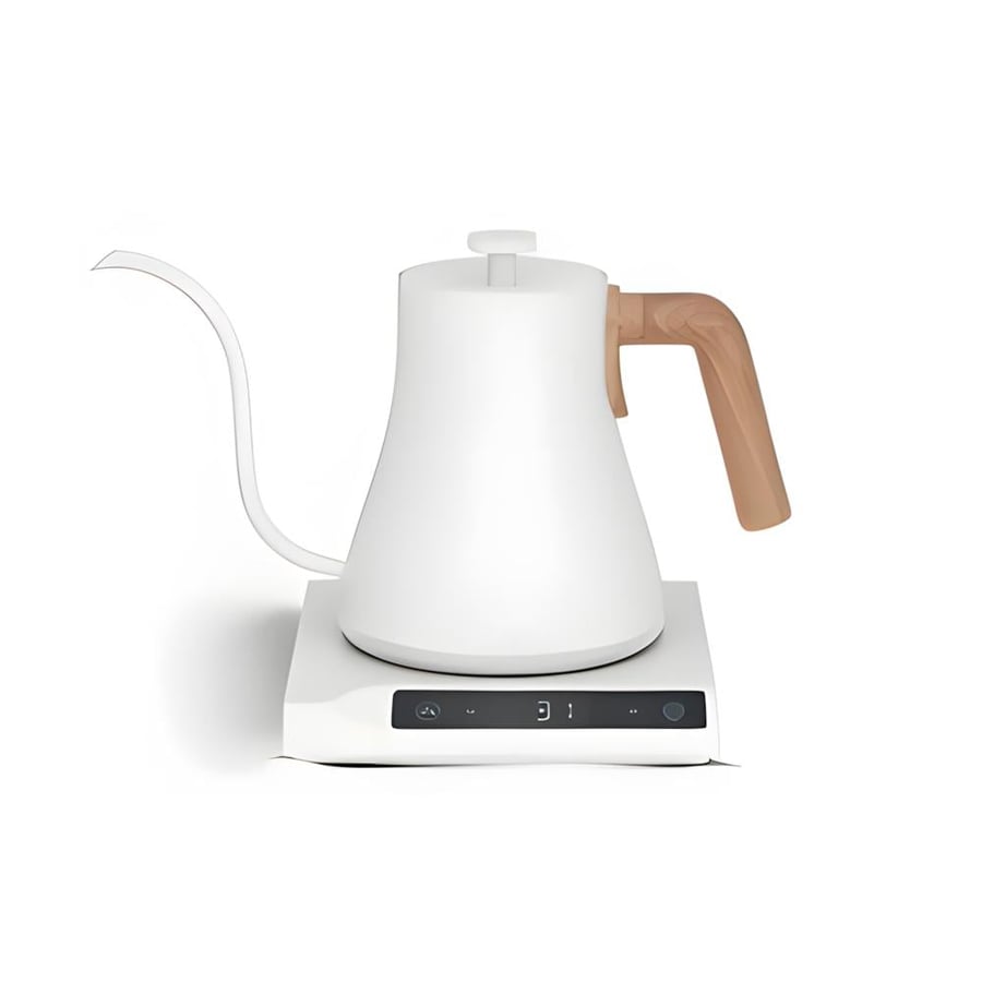 Collin smart electric kettle with flexible neck and touch base in white 800102058