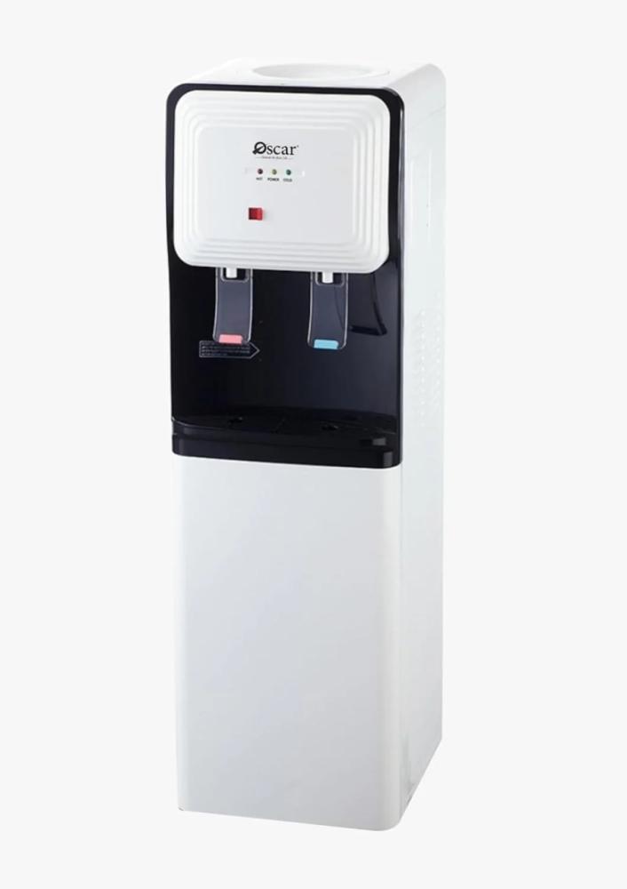Oscar home water dispenser - 2 faucets - top filling - hot and cold - white and black - OWD2TCB