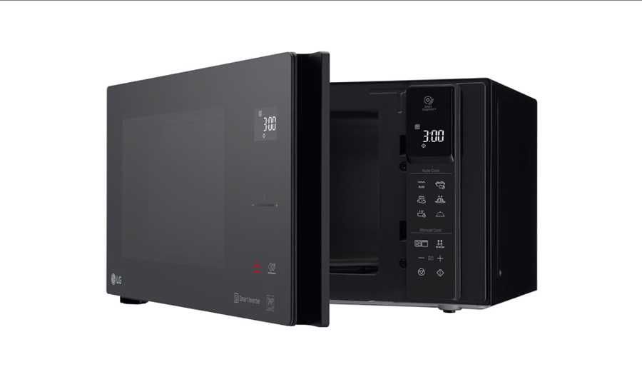 LG microwave 25 liters with grill - black glass - MH6595DIS