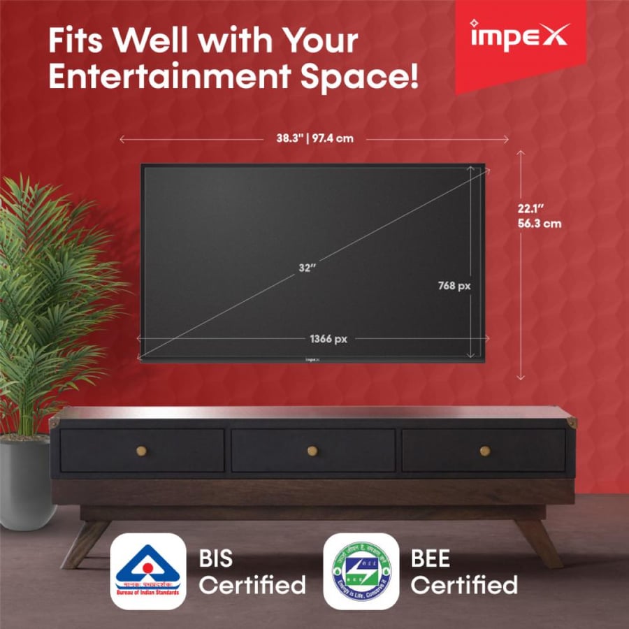 Empex Gloria 32-inch TV screen - LED - Black - GLORIA32
