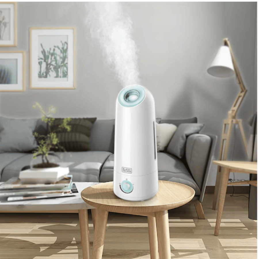 Black and Decker air humidifier and air freshener 5 liters 250 watts white color model HM5000-B5