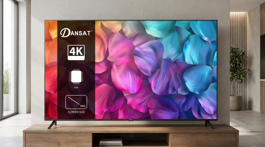 دانسات شاشة تلفزيون 85 بوصة سمارت كيو ليد بجودة 4كي - DTD85QLED144HZ