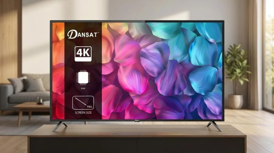 دانسات شاشة 50 بوصة ذكية QLED بدقة 4كي - DTD50QLED120HZ
