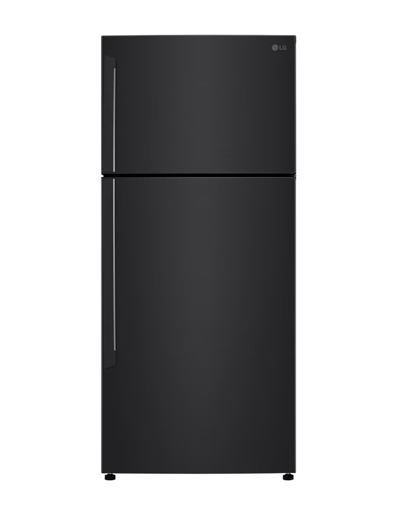 LG two-door refrigerator with top freezer 18 cubic feet - 509 liters - black - LT19CBBMIN