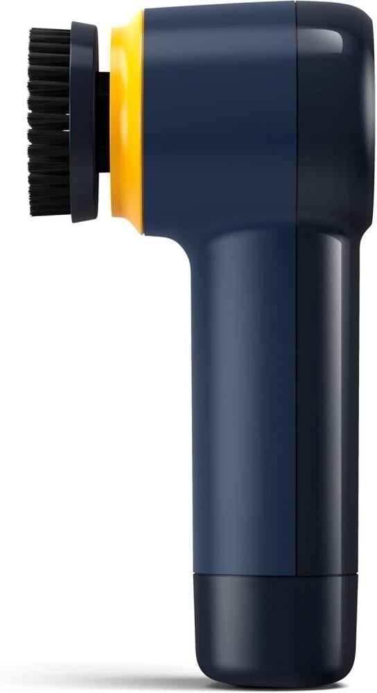 Philips shoe cleaning brush with 3 heads, 4 batteries, in blue/yellow color - GCA1000/60