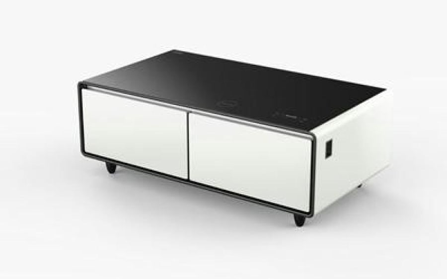 اكسبير طاولة ذكية  مع ثلاجة مدمجة 135 لتر أبيض XPSTF-135WH