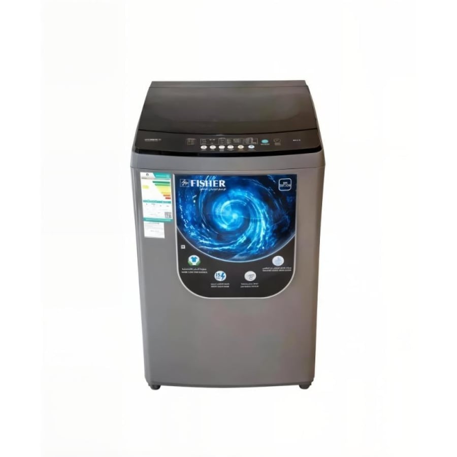 Fisher top-loading washing machine 17 kg 680 RPM inverter silver FAWMT-M170GIHDD