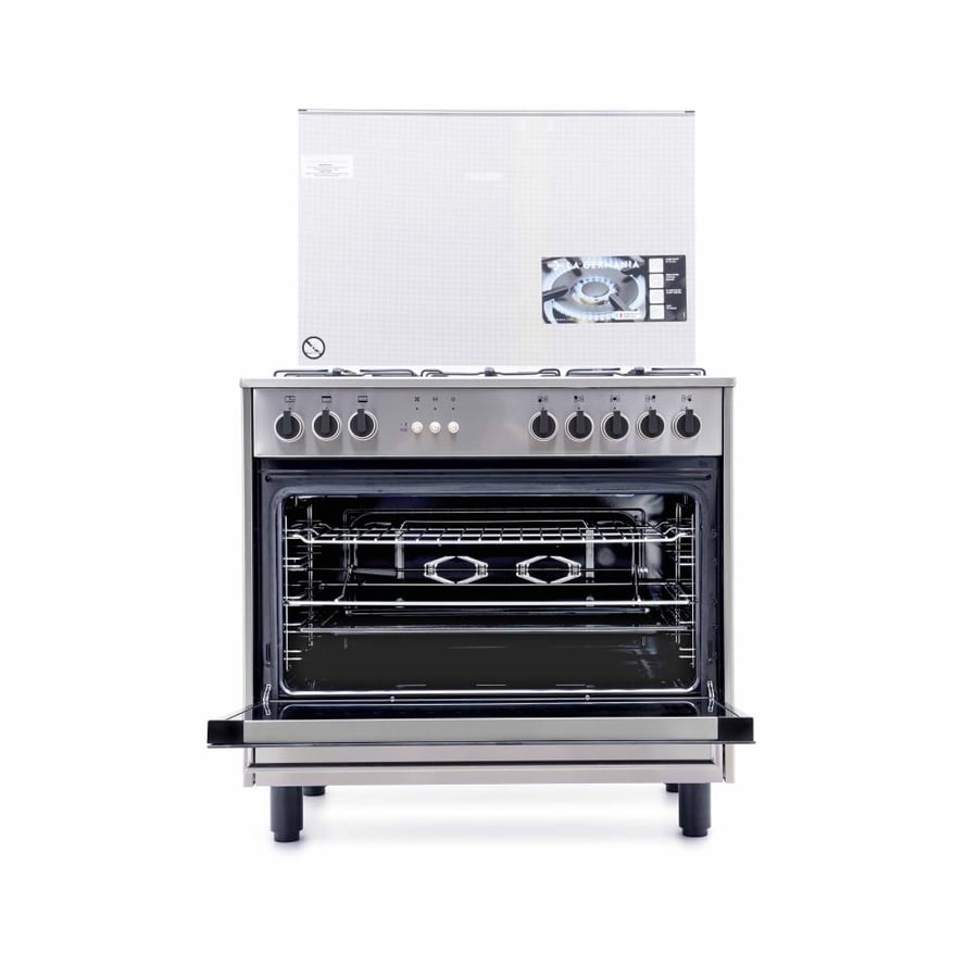 Gas oven Lagermania 90×60 cm 5 burners gas - cast iron - stainless steel - RIS95C81CX