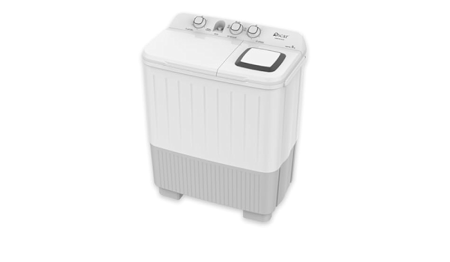 Oscar double tub washing machine, 9 kg capacity, semi-automatic, white color, model OWM90SAXS