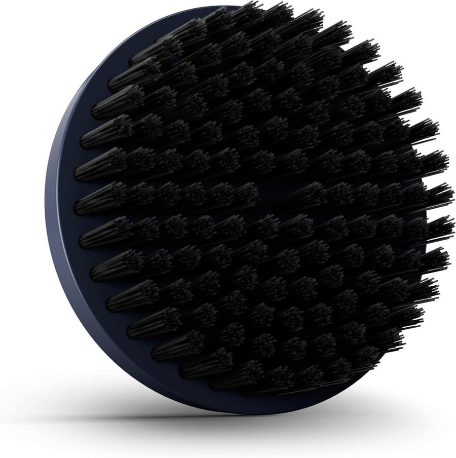 Philips shoe cleaning brush with 3 heads, 4 batteries, in blue/yellow color - GCA1000/60