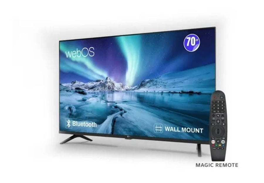 ام تي سي شاشة 70  بوصة Webos ماجيك ريموت سمارت موديل MT70UH430WOS-UHD