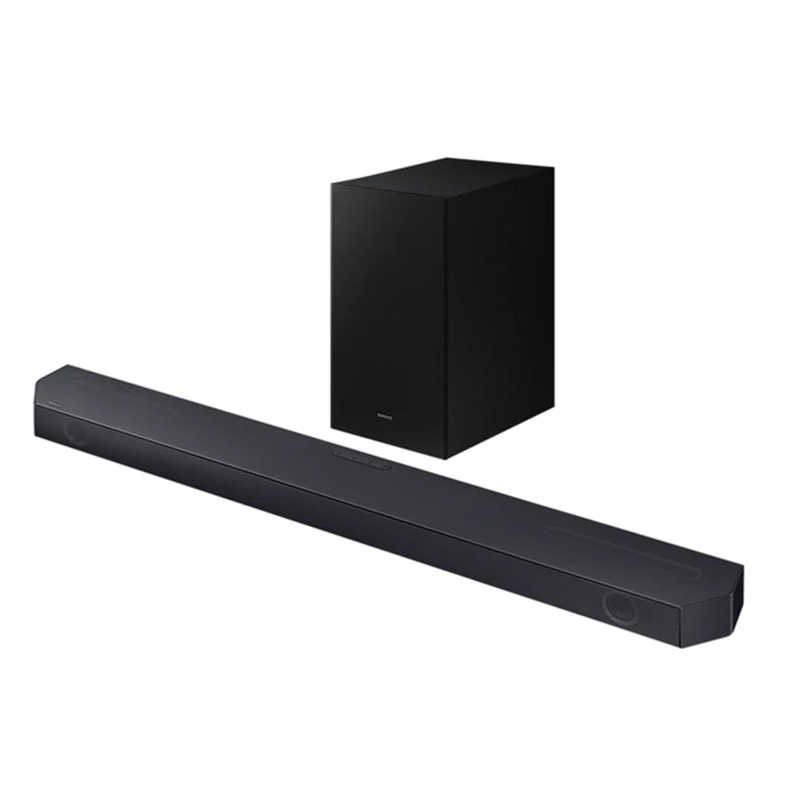 SAMSUNG headphones M/HW-Q600C/SA (Specifications - Sound bar Number of Channel 3.2.1 - Number of Speakers 9 - ATMOS Music - ATMOS - Dolby MAT - Dolby Digital Plus - Dolby True HD)