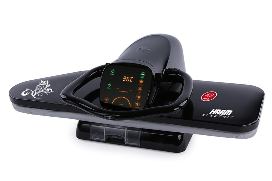 هام مكواة كبس 42 انش - 2200 واط بشاشة لمس - أسود - HM42SP-BT24