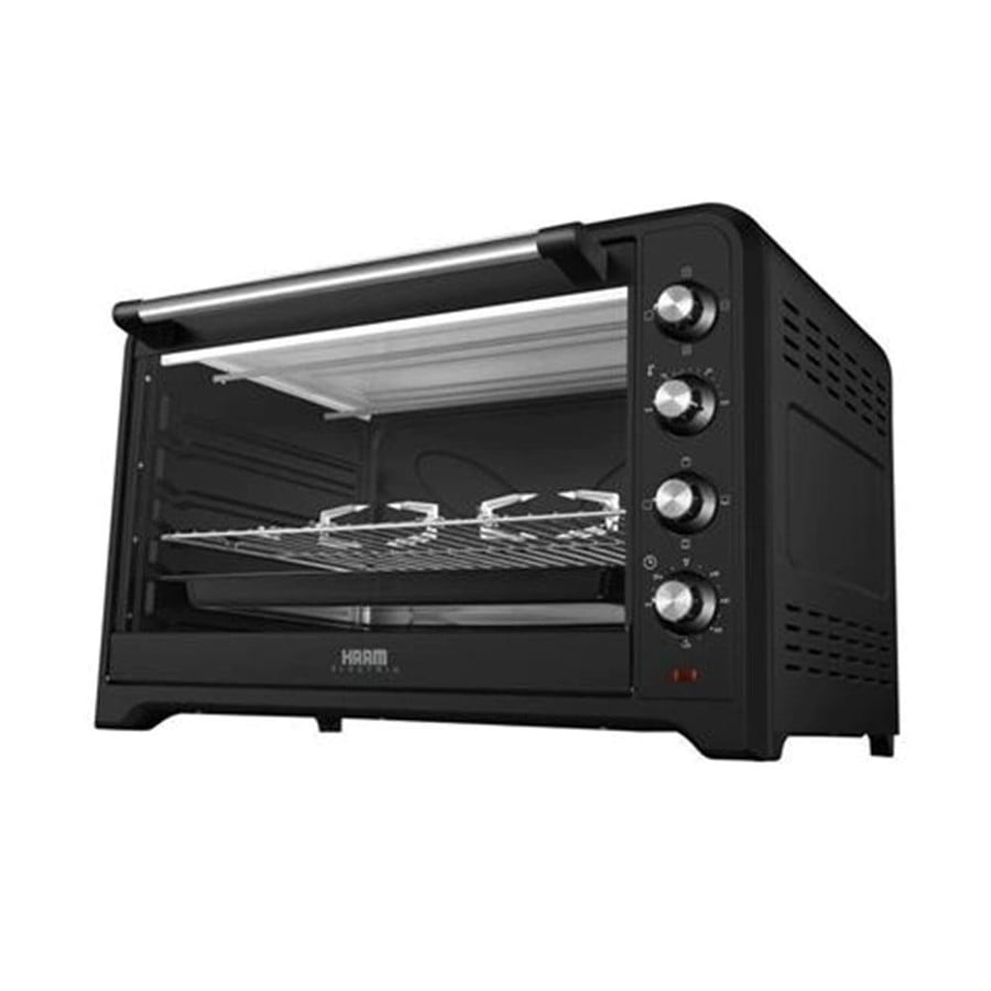 Electric oven 100 liter 2800 watt with grill and fan - black - HMTO100L-20