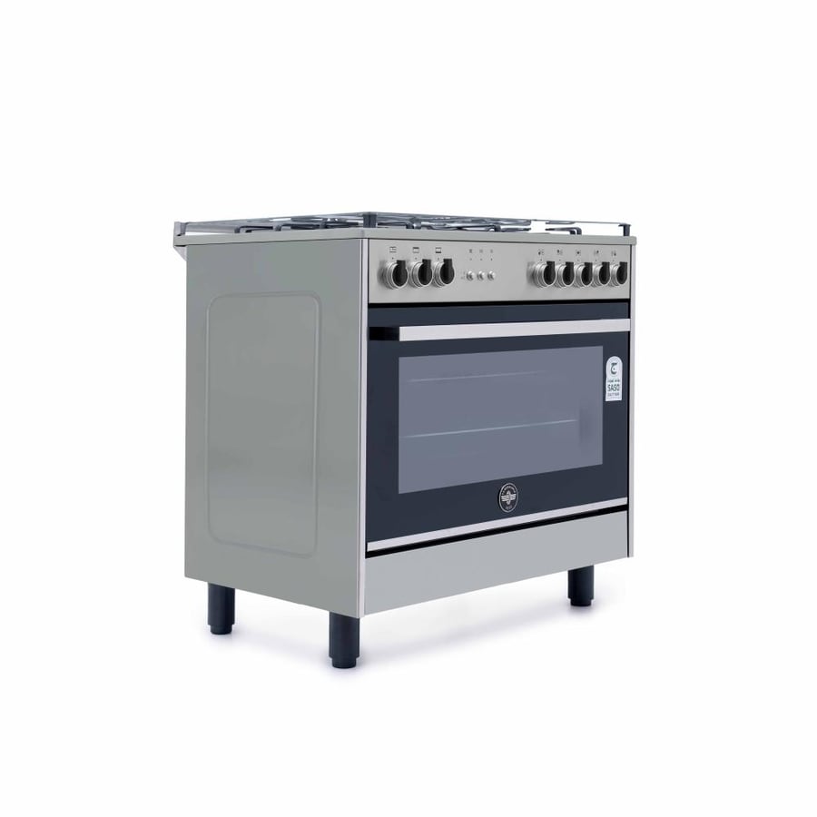 Gas oven Lagermania 90×60 cm 5 burners gas - cast iron - stainless steel - RIS95C81CX