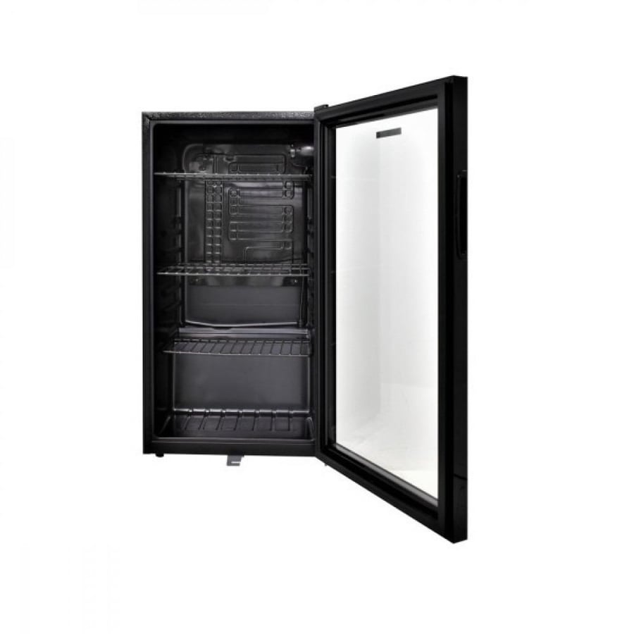 GVC Pro single door refrigerator - 90 liters black color model GVRG-155