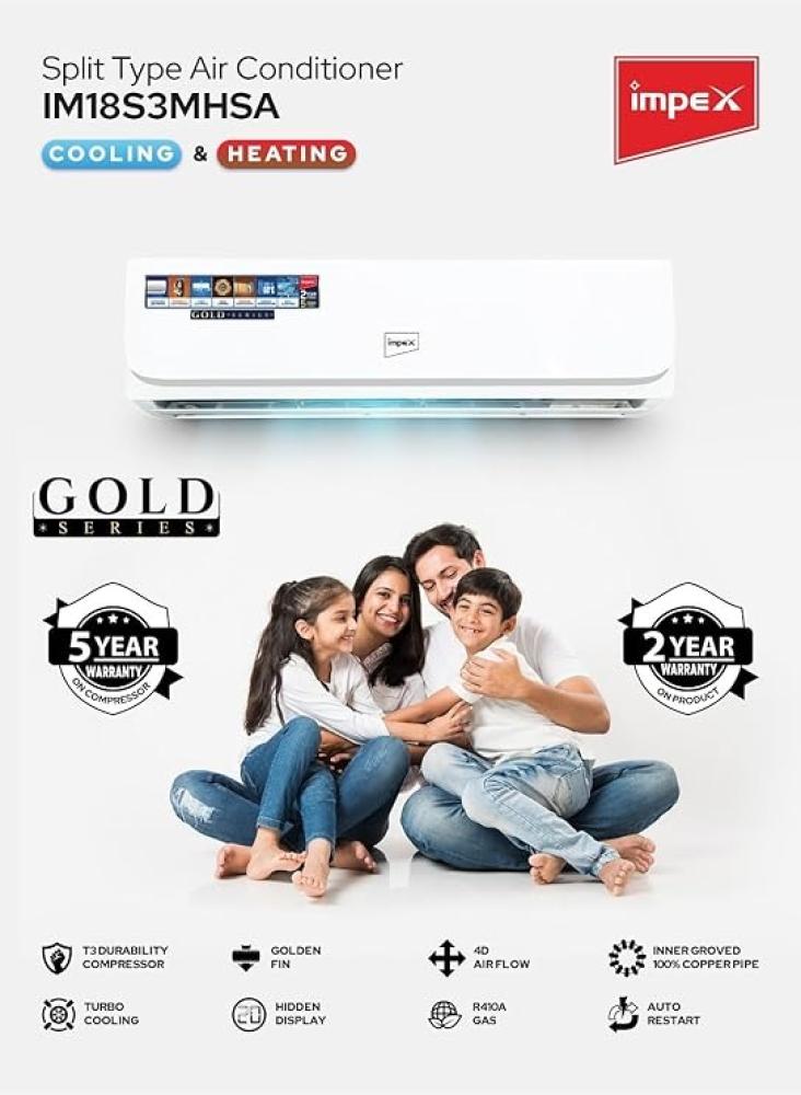 Empex split air conditioner 18000 units 1.5 ton hot and cold model IM18S3MHSA