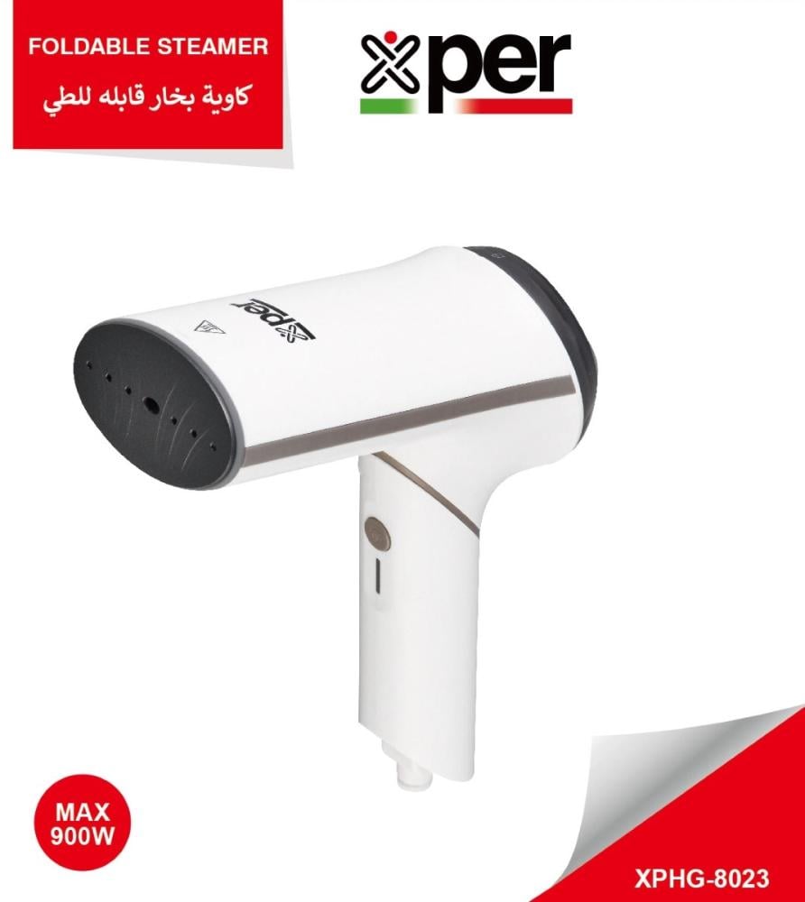 كاوية بخار يدوية اكسبير 900 واط 90 مل قابلة للطي XPHG-8023