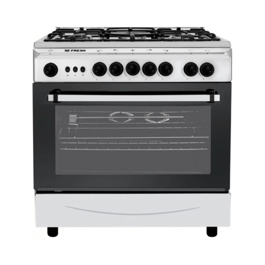 فريش فرن غاز 55×80 سم 5 عيون - أمان تام -FSC8055