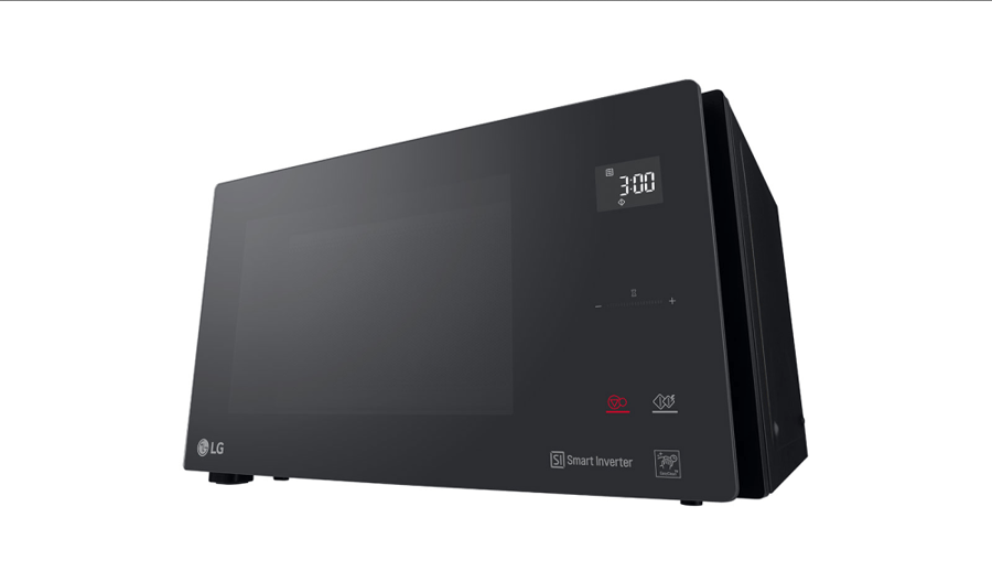 LG microwave 25 liters with grill - black glass - MH6595DIS