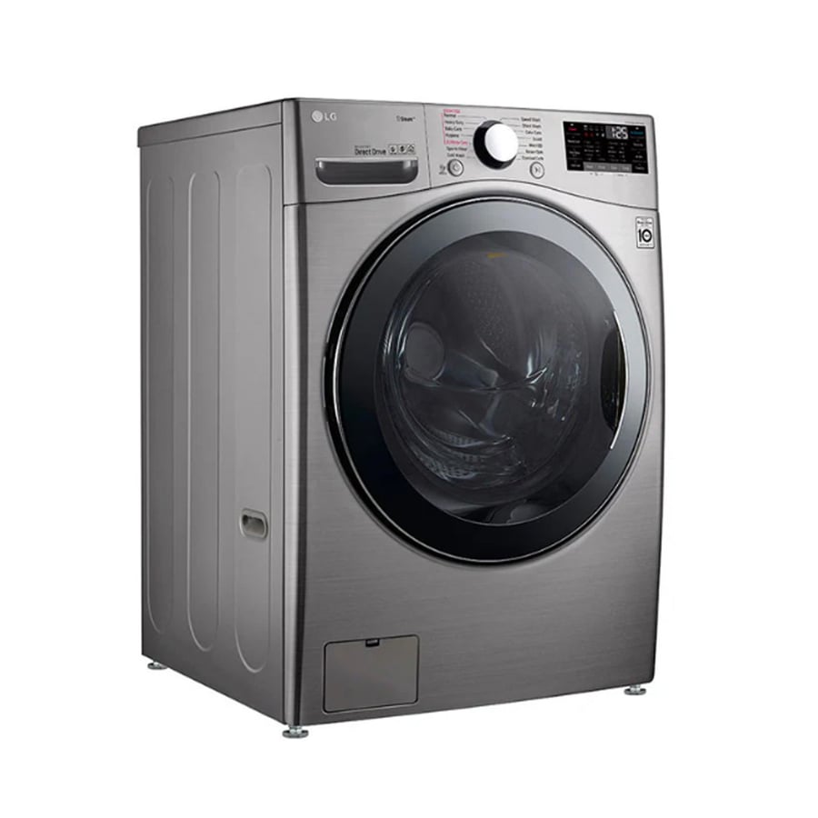 LG front load automatic washing machine 13 kg with ThinQ Wi-Fi technology silver color model WS1308XMT