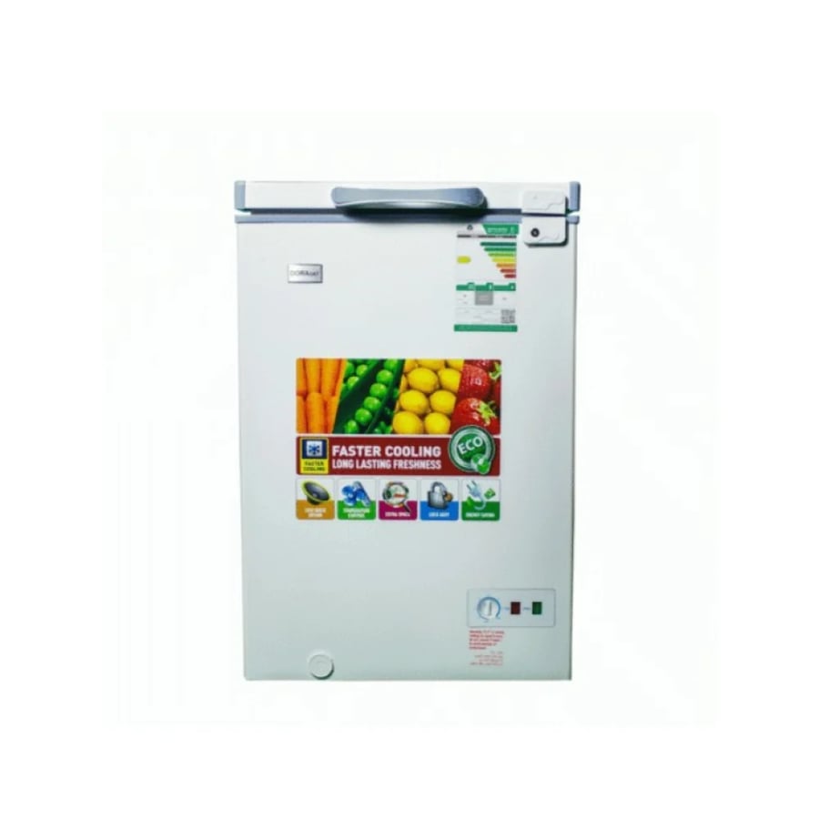 دورا سات فريزر افقي 3.4 قدم مكعب - 96 لتر - أبيض - DS100FW