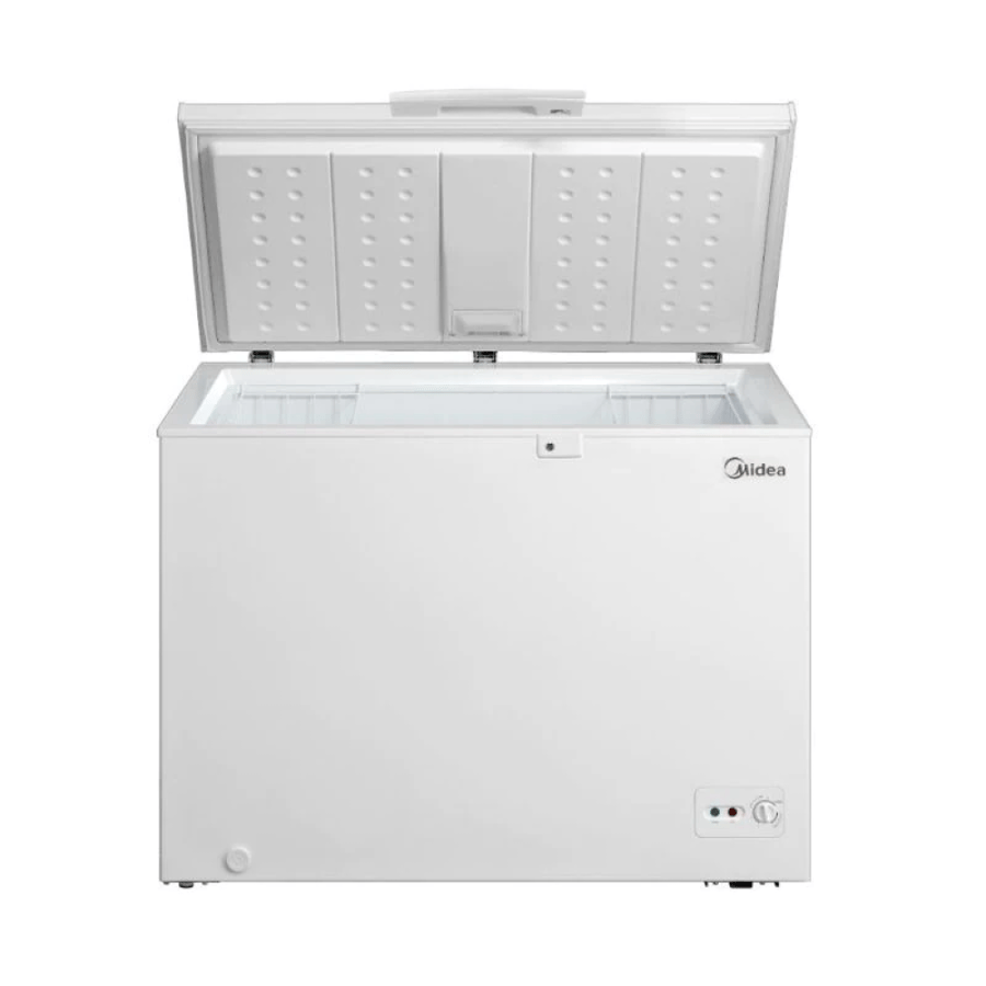 Horizontal media freezer 10.2 foot, 290 liter, lock key, white - HS-384C