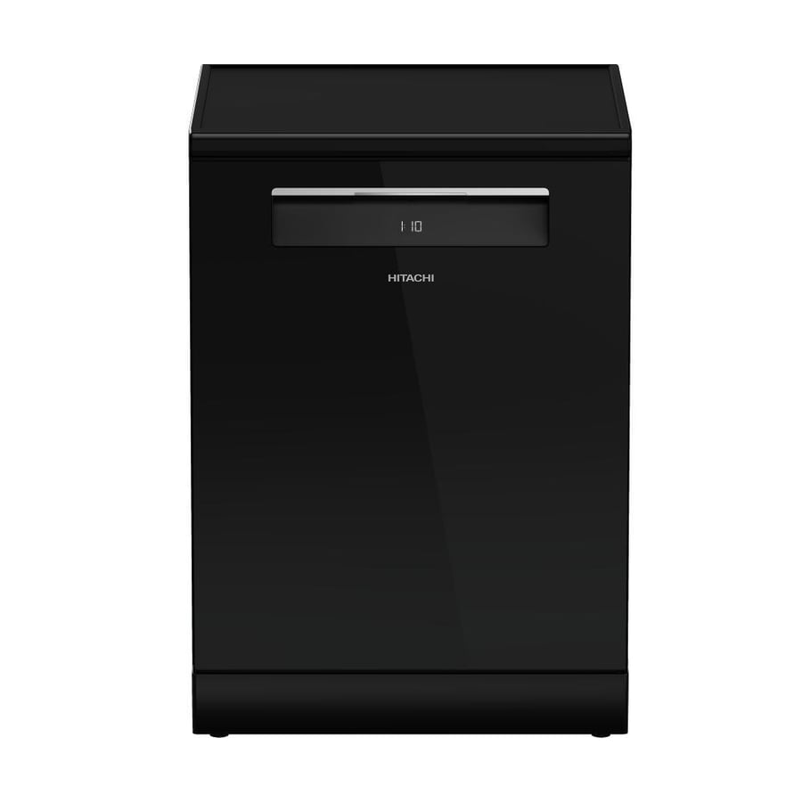Hitachi dishwasher 16 place and 8 programs glass black color HDF-F168CV(GB)