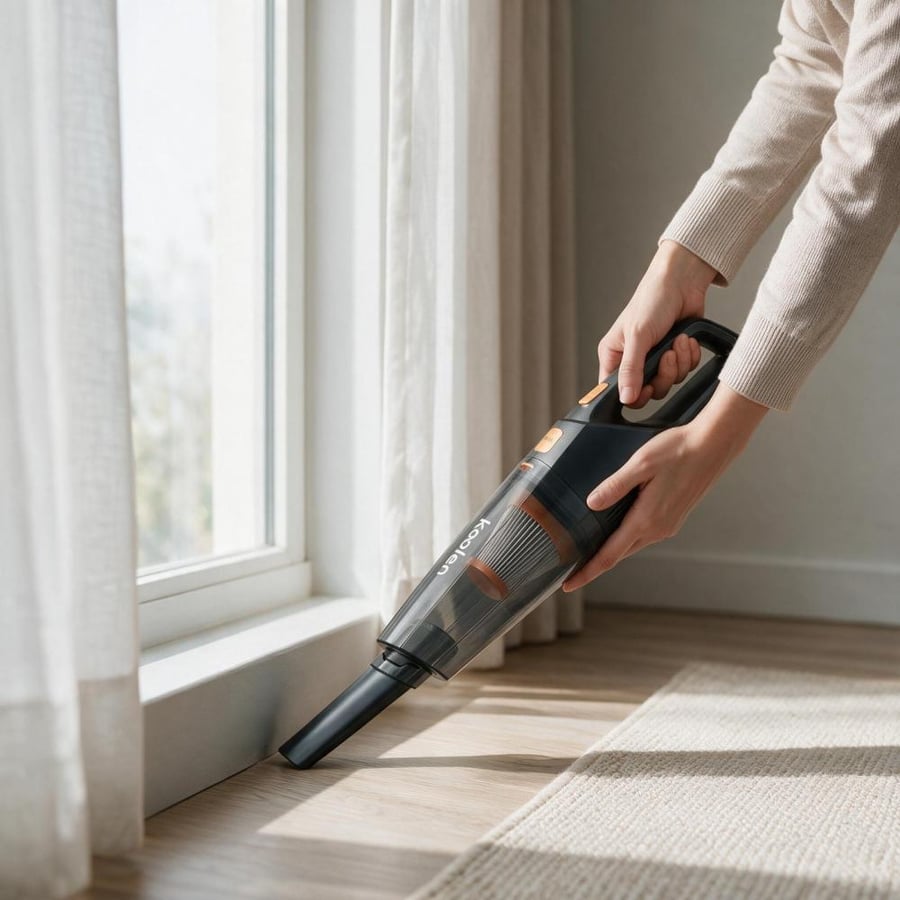 Kolin cordless handheld vacuum cleaner, black and orange color 806106008
