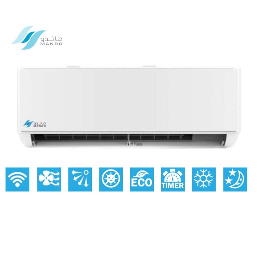 Split air conditioner Mando 22800 units - cold only white color model F23TP-24CT | Techno Best (12001034)
