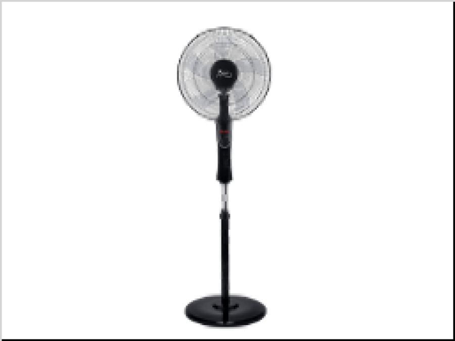 Albassoon vertical fan 16 inch, 5 blades, 60 watts, 3 air speed settings, timer up to 120 minutes model 40064