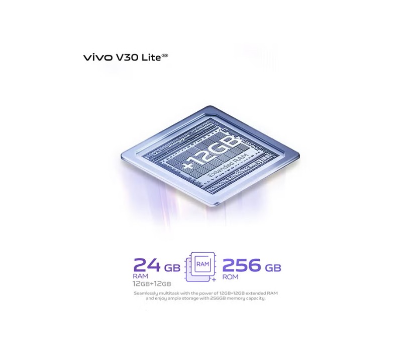 فيفو V30 لايت ذاكرة 256 و ذاكرة رام 12 5G أسود