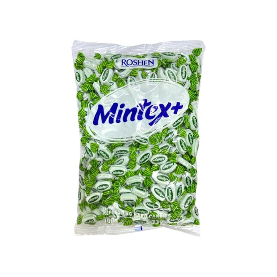 Roshan Mintex Plus sweets with a refreshing mint flavor.