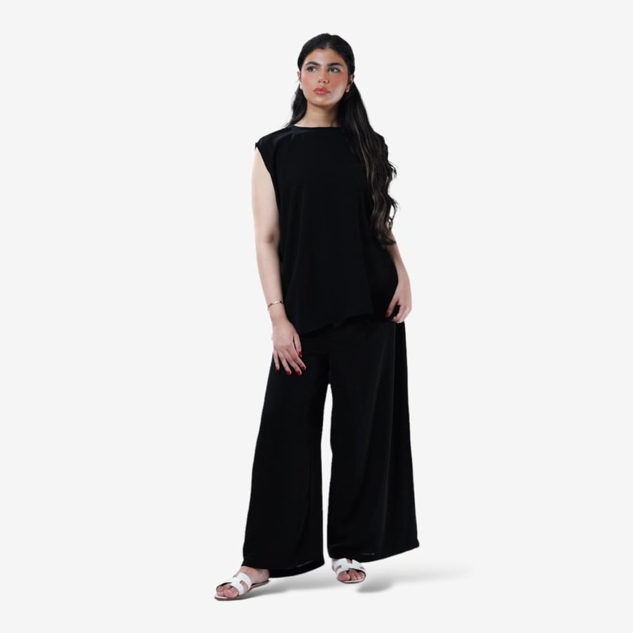 عبايه الحج و العمرة 3 قطع  اسود