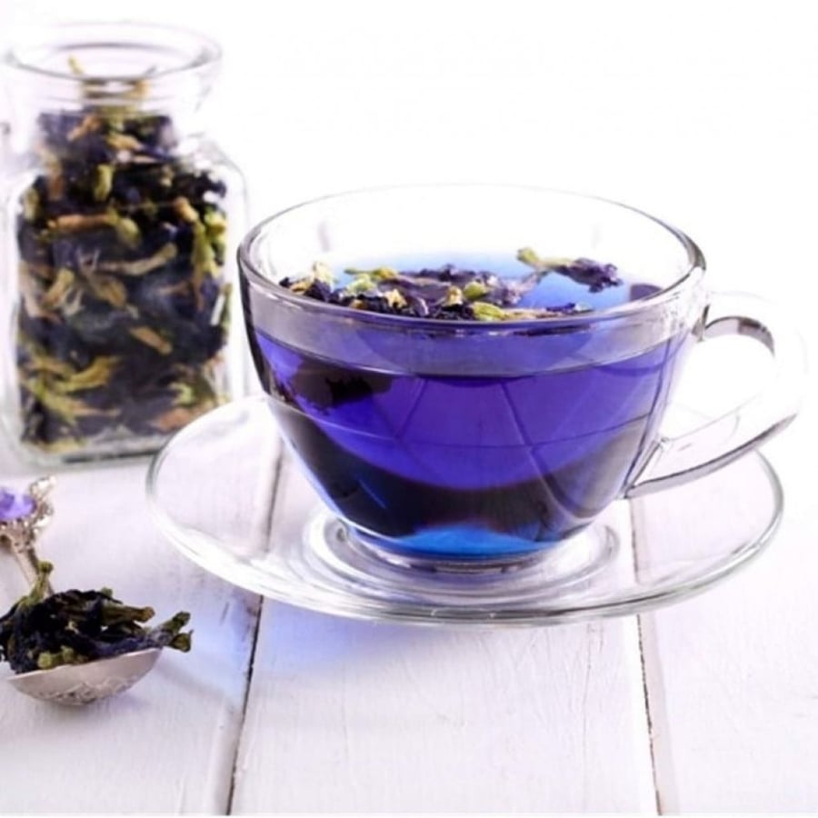 شاي لونه ازرق
