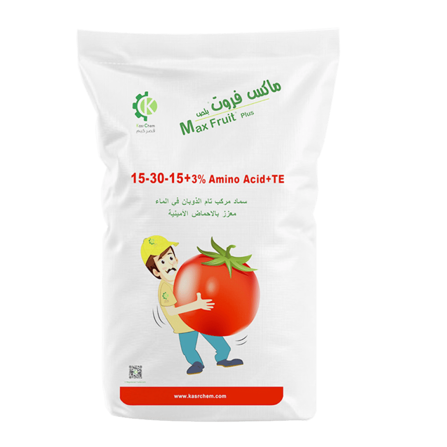 ماكس فروت بلص (15-30-15+3% أحماض أمينية+TE)