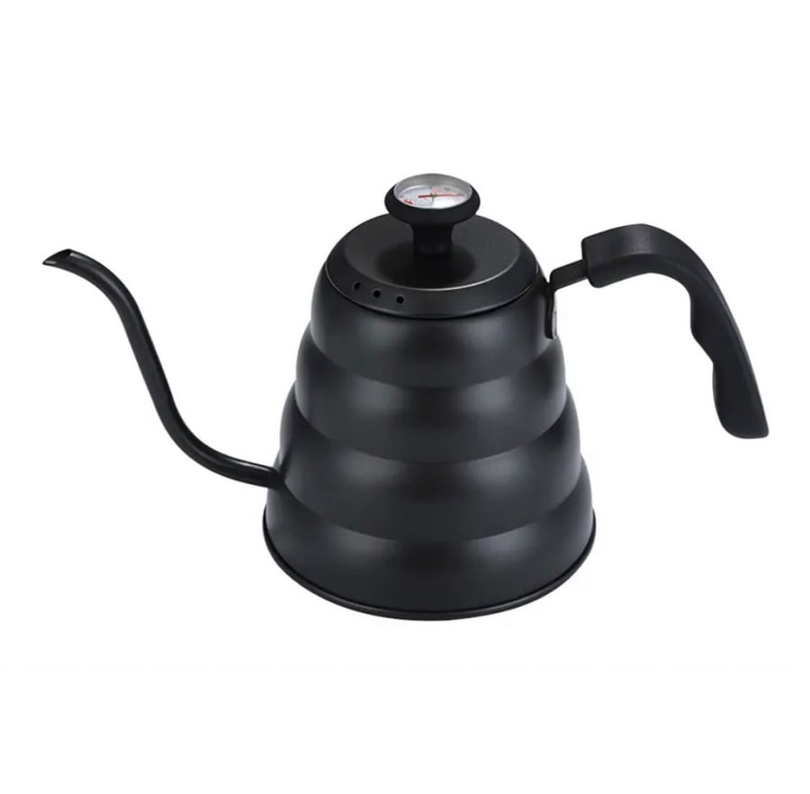 ابريق تقطير اسود 1200ml مع مقياس حرارة من ميبرو