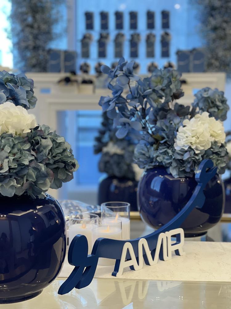 ورد طبيعي و صناعي Blue package